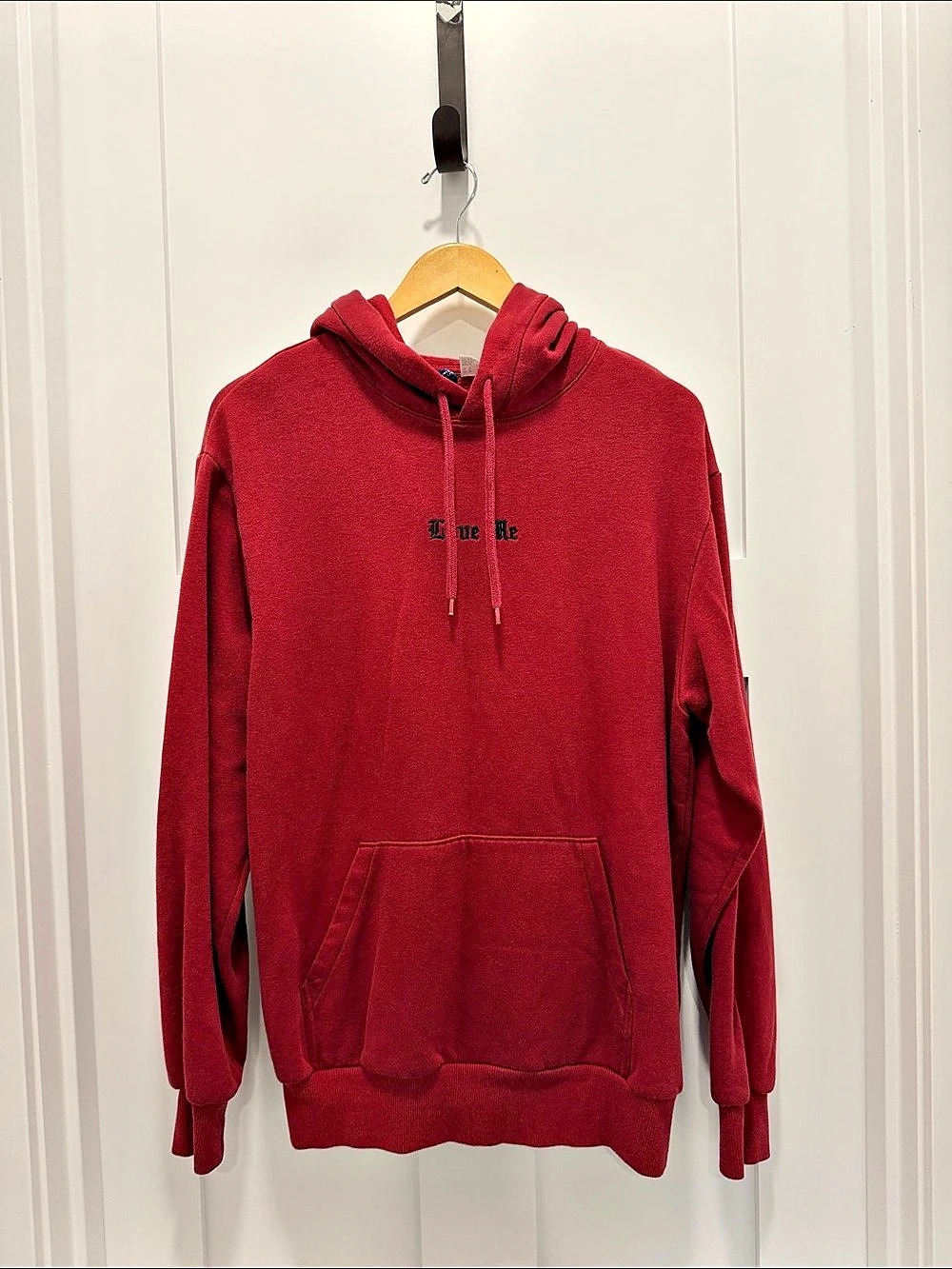 Red Love Me H&M Pullover Hoodie